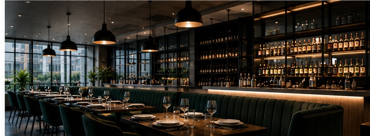 Clean, professionally maintained commercial interior